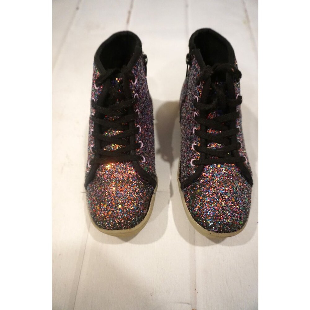 FabKids Girls Unicorn Light Up Shoes Sneakers - Size 2 - Picture 5 of 10